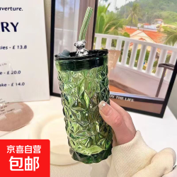 小熊钻石杯玻璃吸管杯330ml茶色 1.99元 - 86线报