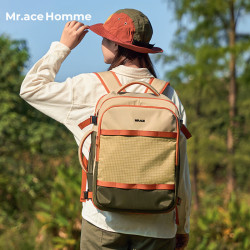 Mr.ace Homme大学生多隔层电脑包男大容量通勤出差旅行双肩包高中生大容量书包 314元 - 折送网