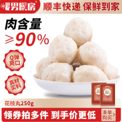 暖男厨房鲜切牛肉丸花枝丸牛筋丸牛肉丸250g任选8件 79元 - 86线报