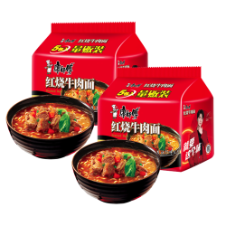 康师傅方便面红烧牛肉面520g5袋装 13.21元 - 86线报