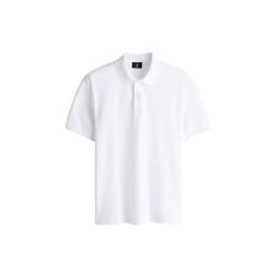 H&M标准版型男士POLO衫M 175/100白色 49.5元 - 线报酷