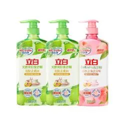 立白 洗洁精青柠洗洁精白桃洗洁精组合装1kg*3瓶
