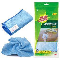 Scotch-Brite 3M 思高抹布家居用擦车布魔力吸尘布去油污圈绒割绒蓝色2片装 15.6元 - 86线报