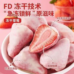 吉野山冻干草莓雪绒莓巧10袋蜜饯果干 9.9元 - 折送网