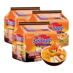 WINGSFOOD 叻沙汤面方便面83g*15包+赠辣味鸡汤面77g*3包