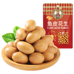 如水食品 鱼皮花生 100g 京东此款目前活动售价6.9元 - 线报酷