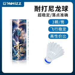 伟强耐打王软木球头羽毛球尼龙塑料胶训练球耐用防风6只装12支室内外 7.83元 - 折送网