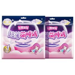 七度空间萌睡裤超薄夜用裤型加长卫生巾透气拉伸防漏棉柔亲肤3片 13.9元 - 86线报