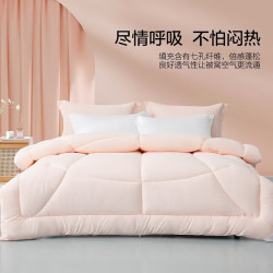 水星家纺轻松享长效抗菌四季被A类七孔纤维子母被150cm×210cm 79元 - 86线报
